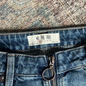 We The Free Indigo Denim mini skirt